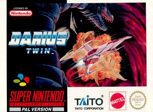 Darius Twin box art for Super Nintendo